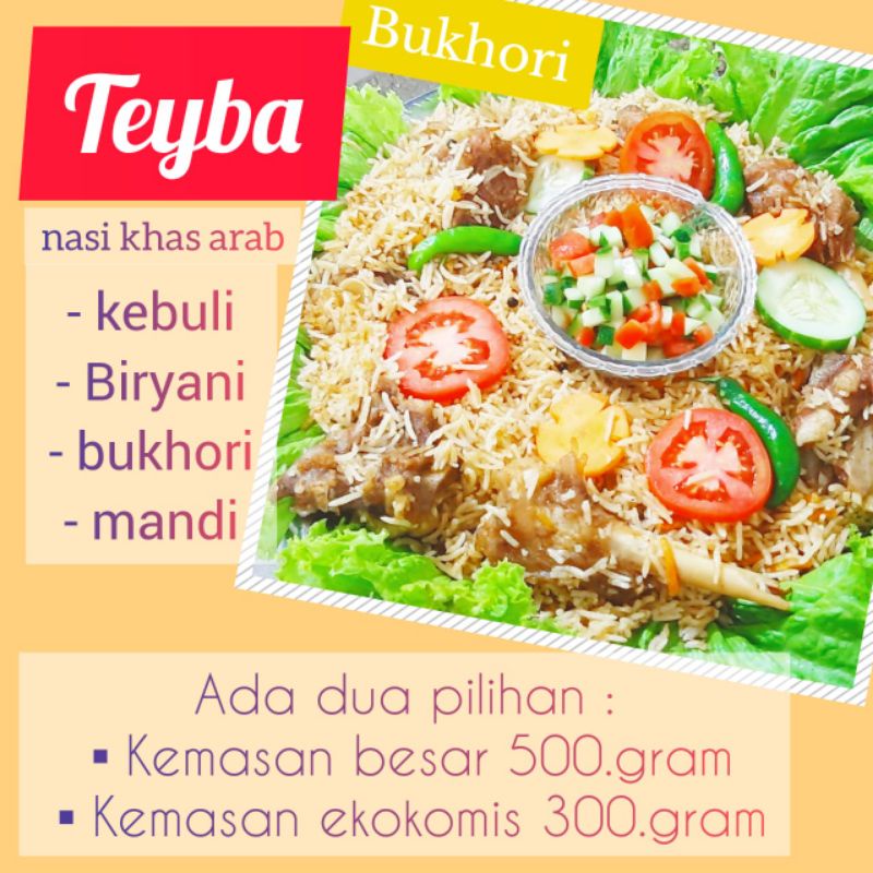 

teyba nasi khas arab / varian ras biryani/ kebuli/Bukhori/ mandi