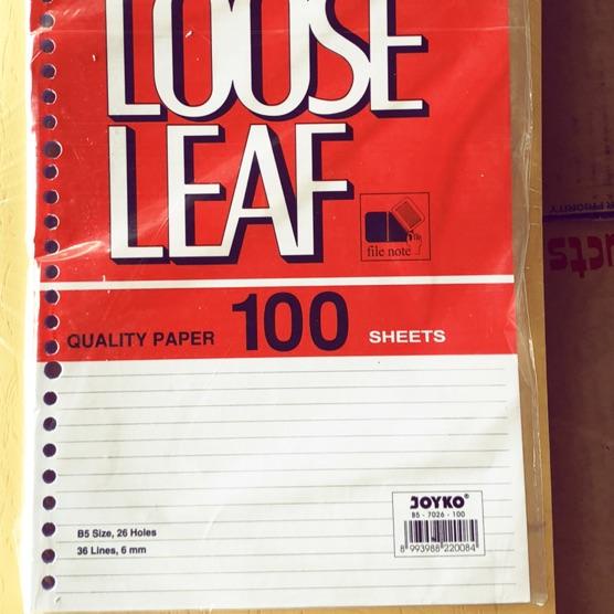 

Shopee 3.15✅ Kertas Loose leaf bergaris ukuran B5 isi 100 lembar B5-7026-100 Joyko 5.5 Terlaris/5.5 Product HOT/【Grosiran Murah✅】/Stok terbaru/「Original」