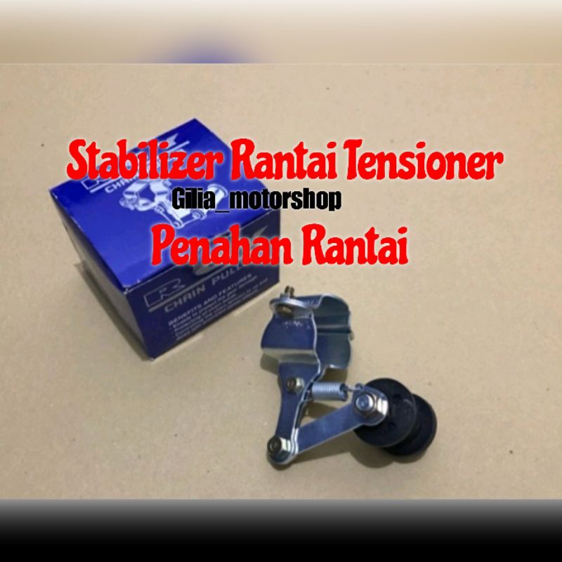 Stabilizer Penahan Lantai Tensioner Sepeda Motor Silver Series Universal