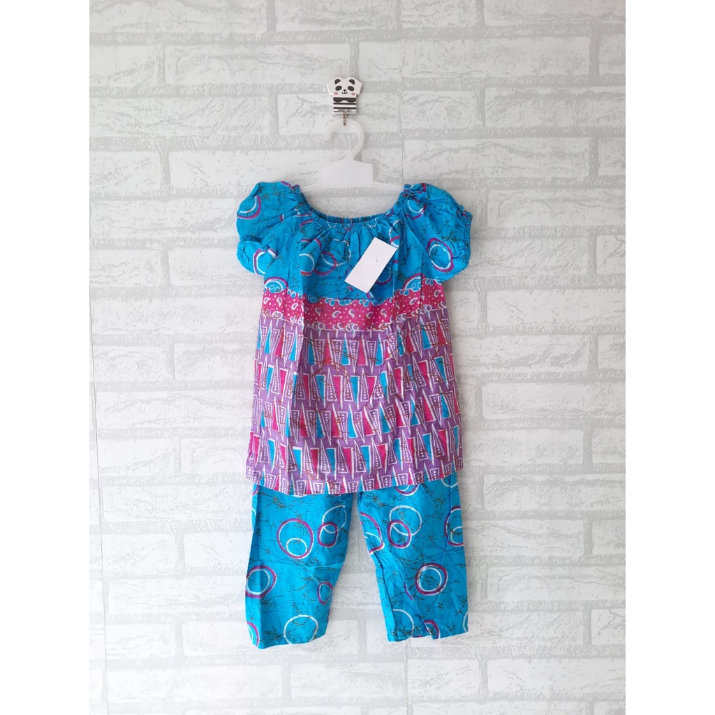 SETELAN BAJU TIDUR ANAK BABYDOL ANAK LENGAN KERUT SIZE S (2,5TH - 4TH)