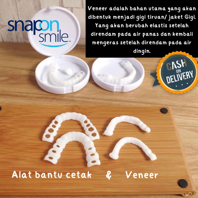 Jual Snap On Smile Original Veneer Pelapis Sebagai Jaket Gigi Gigi Palsu Cetak Sendiri