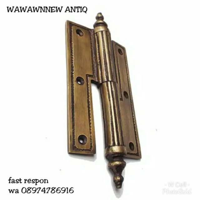 Engsel Pintu Rumah Pagar Kuningan Antik Murah / Solid Brass door hinges