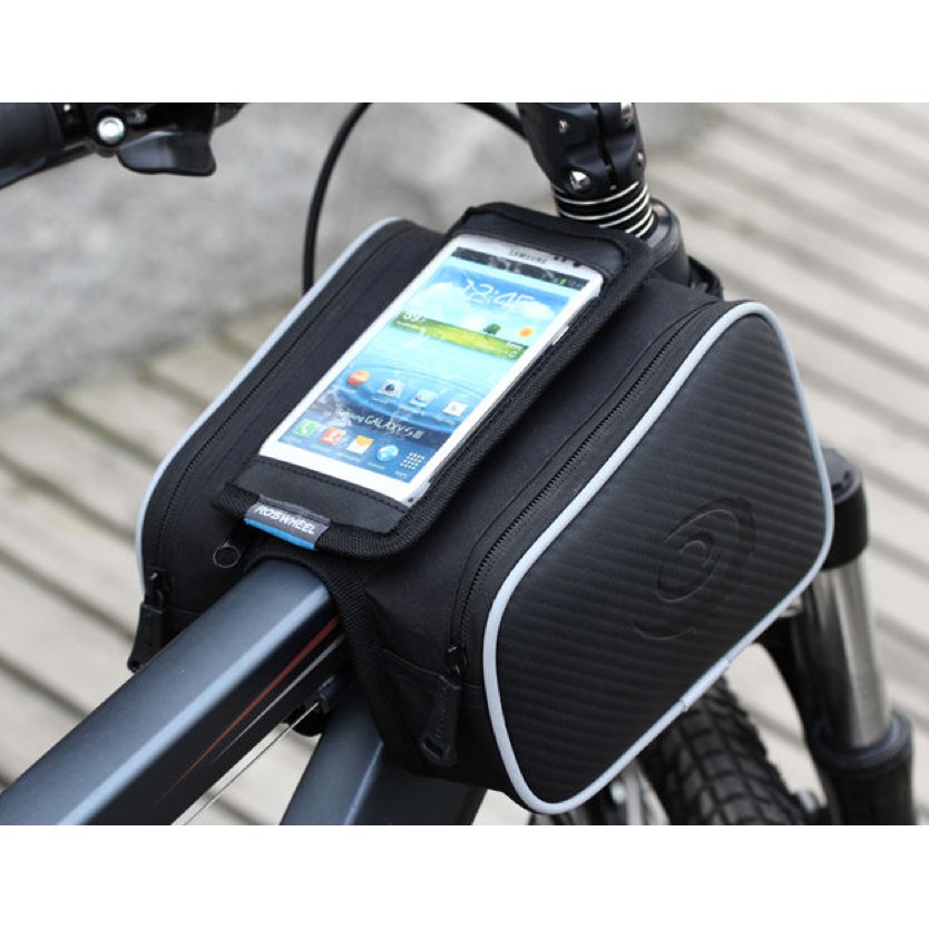 Roswheel Tas Sepeda Waterproof dengan Case Smartphone - ROS12813 - Black