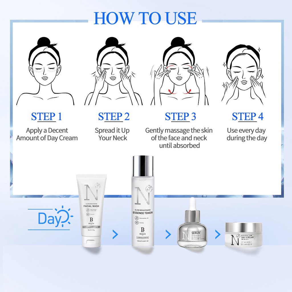 [BPOM] Premiere Beaute Day Cream Niacinamide Centella Luminous White Glow Brightening 30g 20 SPF PA+++ SUN CARE PROTECTION-7