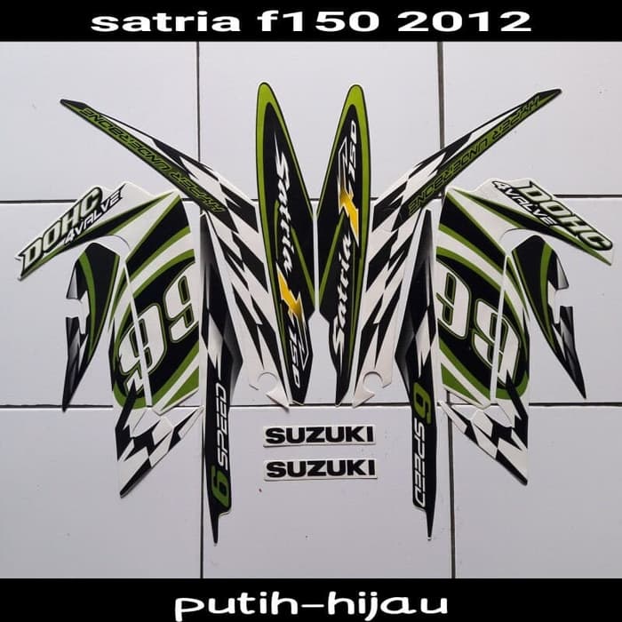 Striping Stiker Satria Fu 2012 Hijau