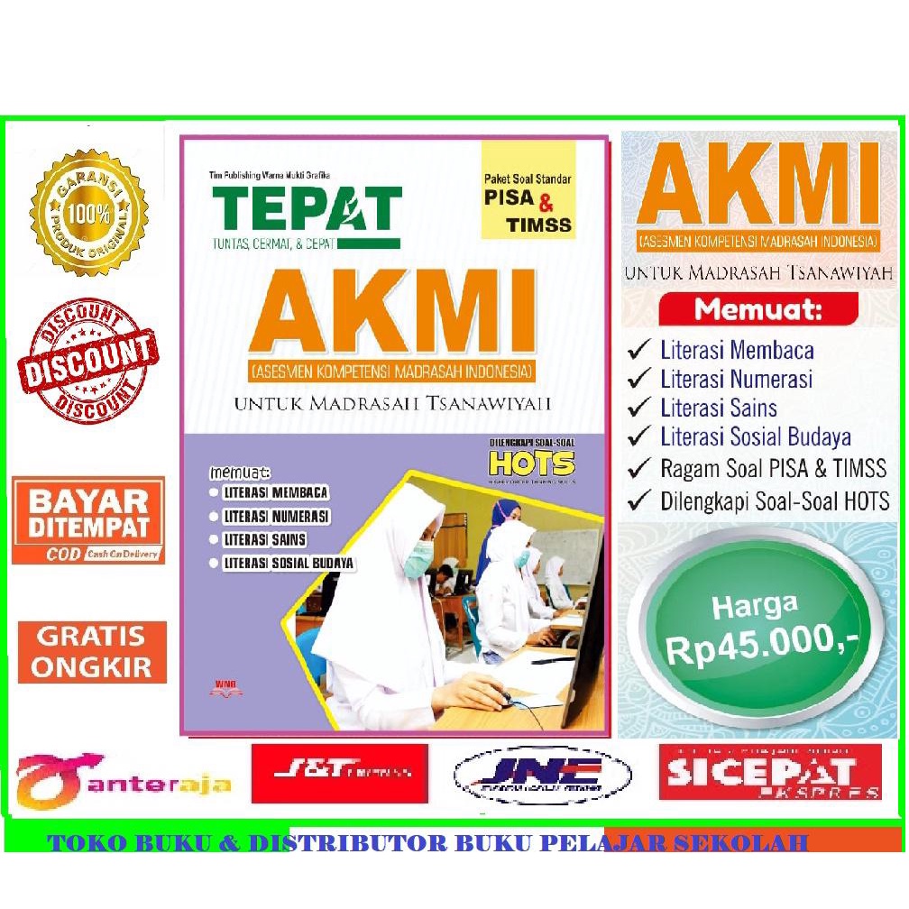 TEPAT AKMI MTS - PT. MUKTI WARNA GRAFIKA (ASESMEN KOMPETENSI MADRASAH INDONESIA) DILENGKAPI SOAL-SOA
