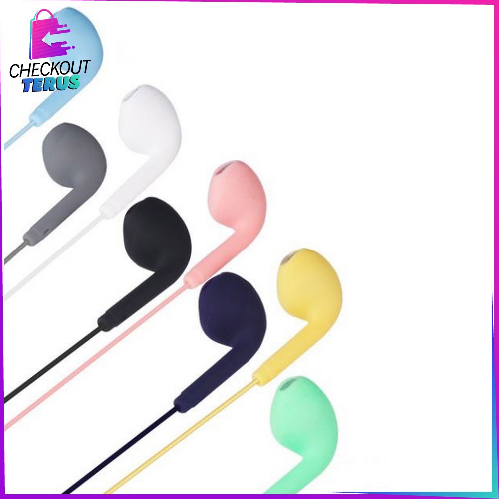 CT C394 Headset Macaron Matte Color U19 Hifi Earphone Macaron Extra Bass Hansfree Streo U19 Warna Warni Headset Lucu