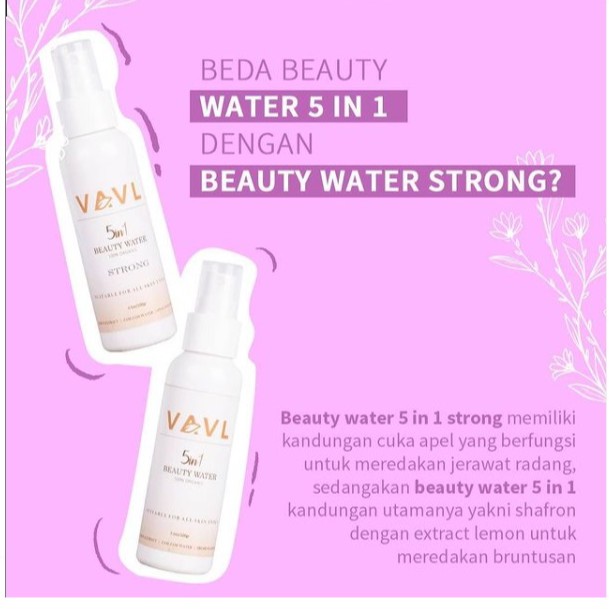 VAVL STRONG ACNE ( BEAUTY WATER STRONG + BLEMISH SERUM ) FREE GIFT