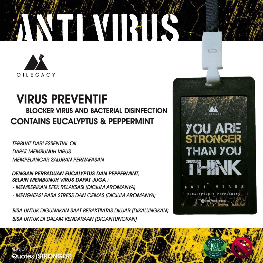 KALUNG ANTI VIRUS | EKALIPTUS | PEPPERMINT | KESEHATAN | ESSENTIAL OIL | EUCALYPTUS