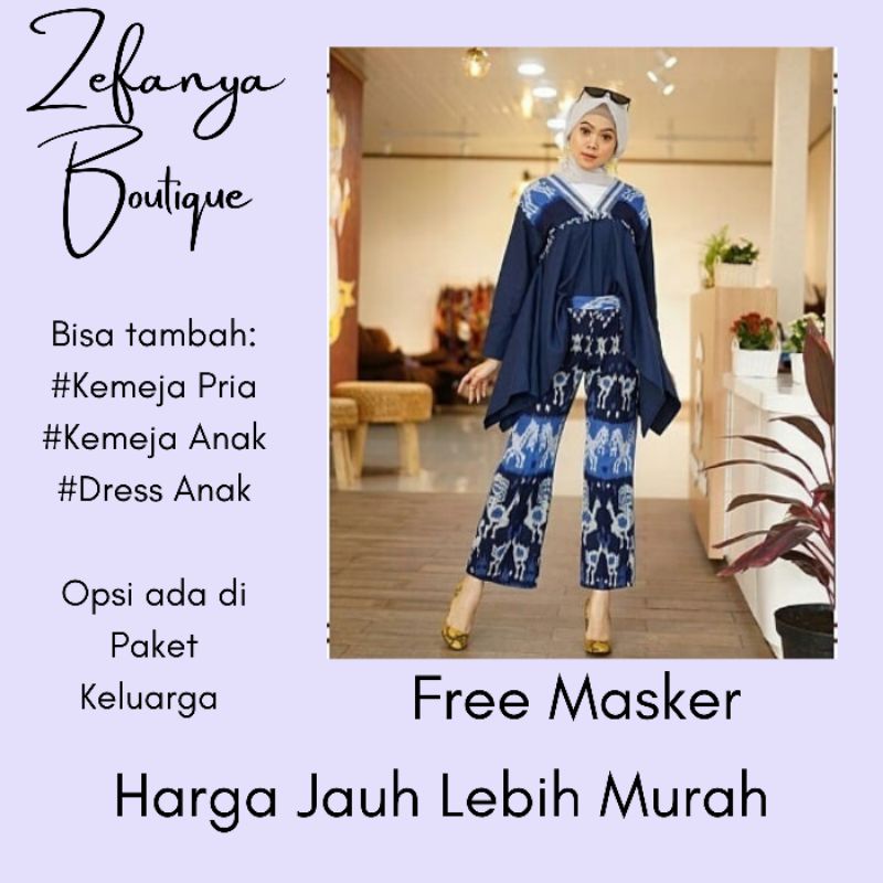 Setelan Baju Tenun Cantika