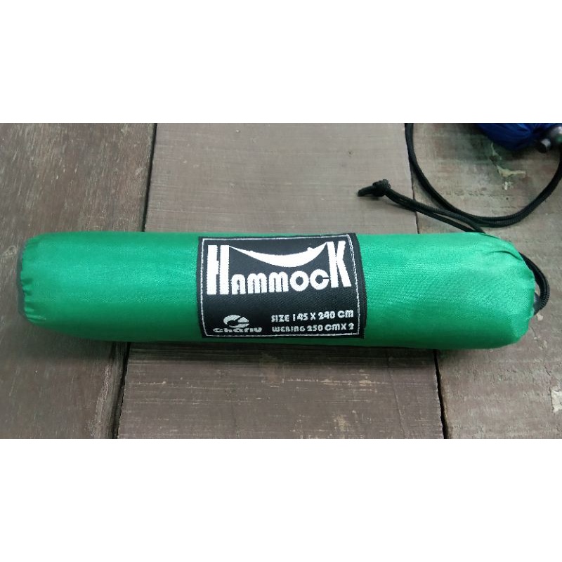 Hammock Polos PREMIUM Tempat Tidur Ayunan Beban 150 Kg Ultra Light Waterproof