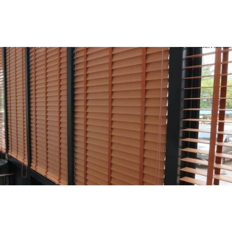 wooden blinds