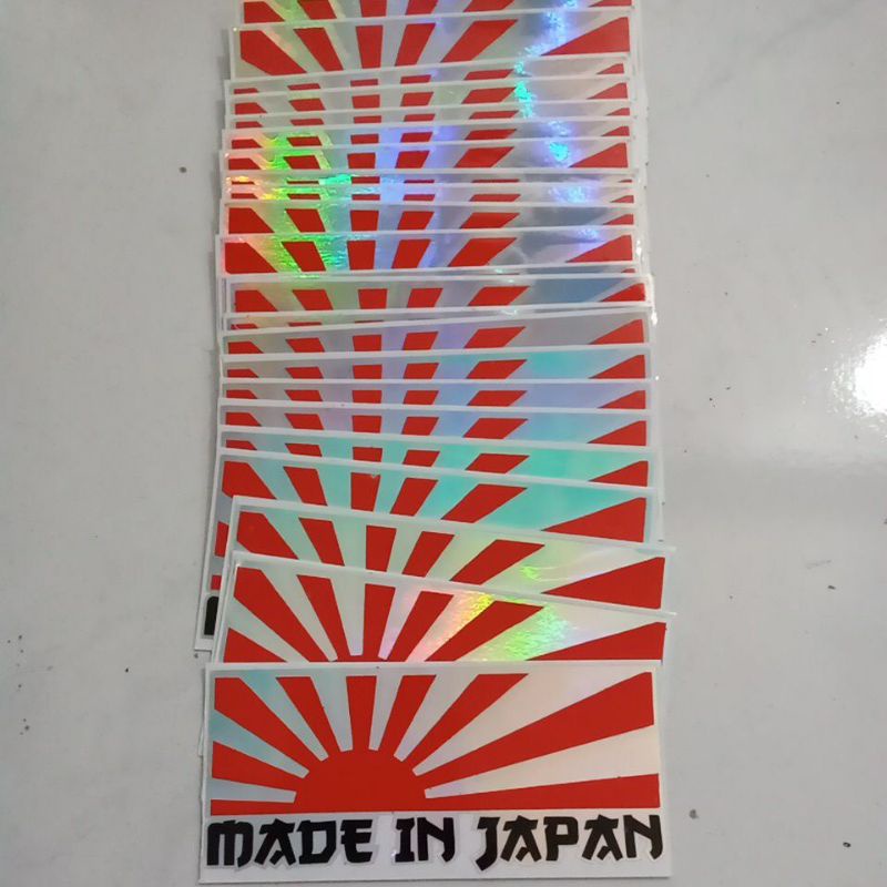 

STICKER MADE IN JAPAN HOLOGRAM UK 10cmX 5 cm
