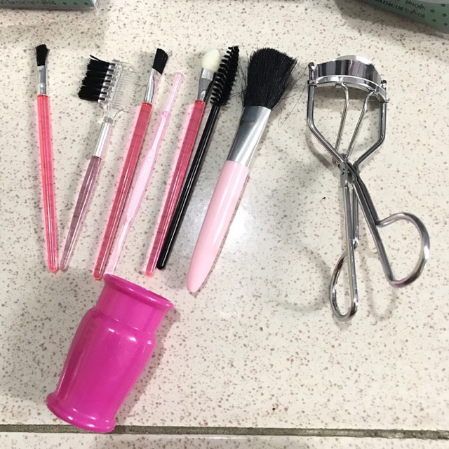 SET MAKE UP BRUSH KUAS ISI 8 IN 1 TERMURAH BEAUTY TOOLS