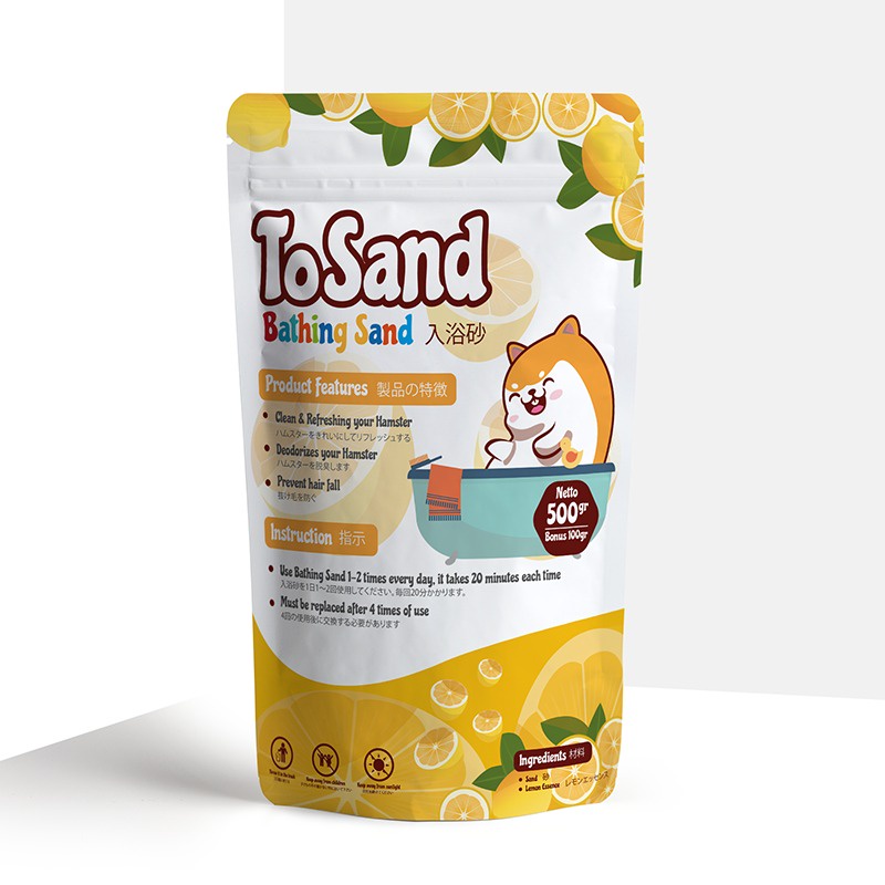 TOSAND Bathing Sand Pasir Mandi Hamster 500GR FREE 100GR