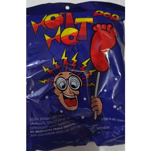

Hot Hot Pop Permen Kaki, Pack Isi 25
