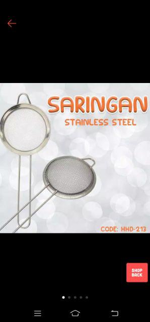 Jual Saringan Teh Minyak Tepung Jus Stainless Steel (hhd-213) Murah