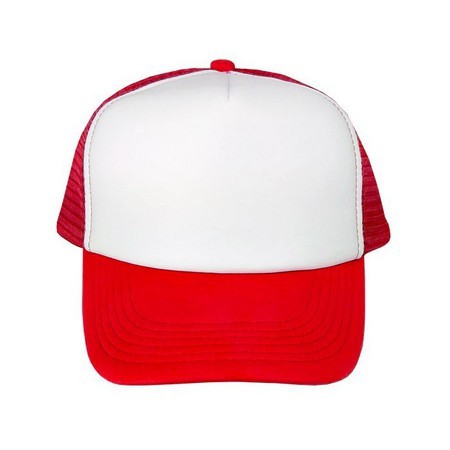 BEST PROMO Topi Trucker Jaring Polos Warna MERAH PUTIH