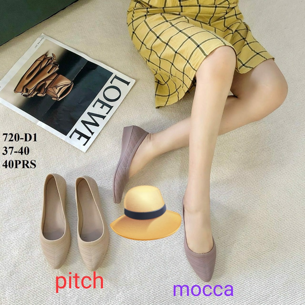 Sandal Jelly Wanita Wedges Balance 3302-1-Pitch Wedges