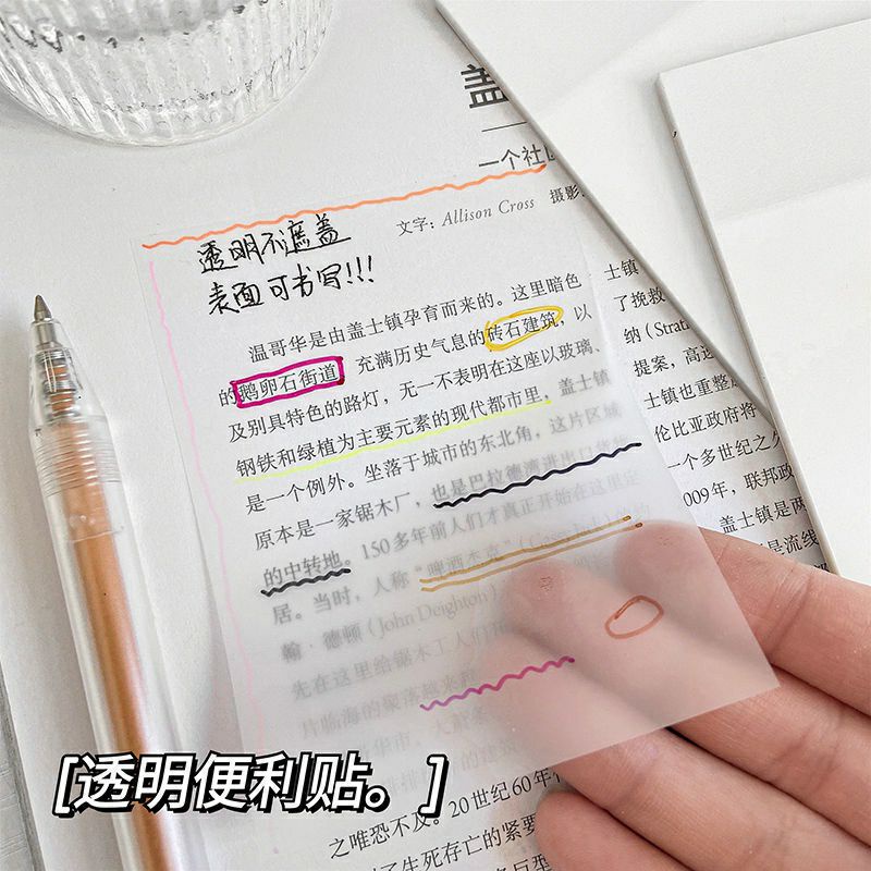 

Memo & Sticky Note Transparan ukuran 76 x 76 mm (50 lembar)