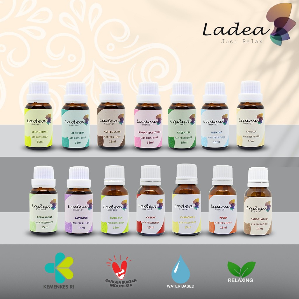 Aromatherapy Oil Diffuser Essential Water Based | Pengharum ruangan | Air Freshener Aroma Terapi 15ml