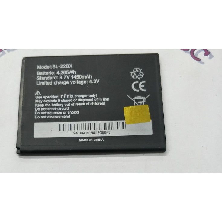 Battery Batre Baterai Infinix HOT 2 X510 BL-22BX BL22BX BL 22BX