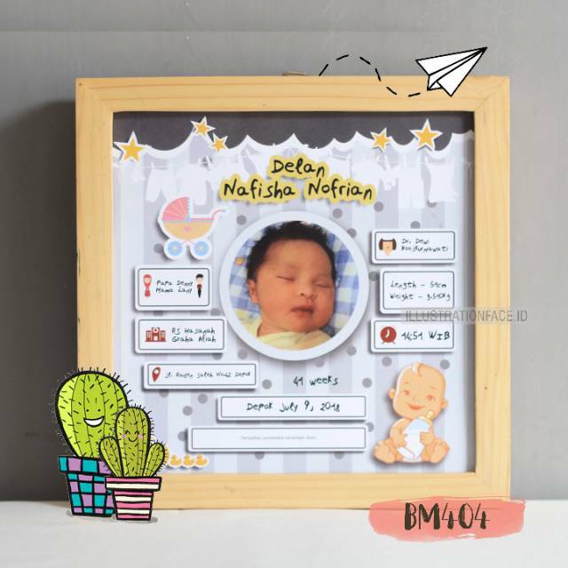(BM405) BIODATA BAYI BIODATA ANAK tema baby