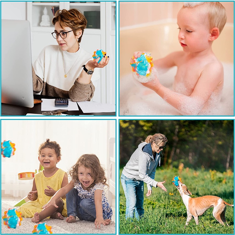 Pop It Murah Mainan Bola Remas 3D Bahan Silikon Anti Stress Untuk Mainan Penghilang Stress-3