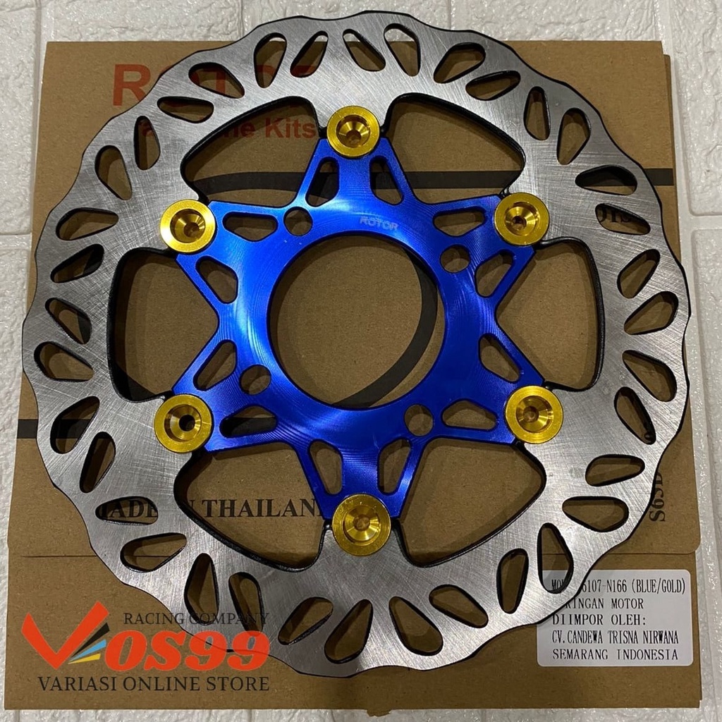 DISC PIRINGAN CAKRAM DEPAN ROTOR FLOATING 3 DIMENSI 220MM NOUVO XRIDE JUPITER MX VEGA FIZR MIO BEAT MOTIF BINTANG