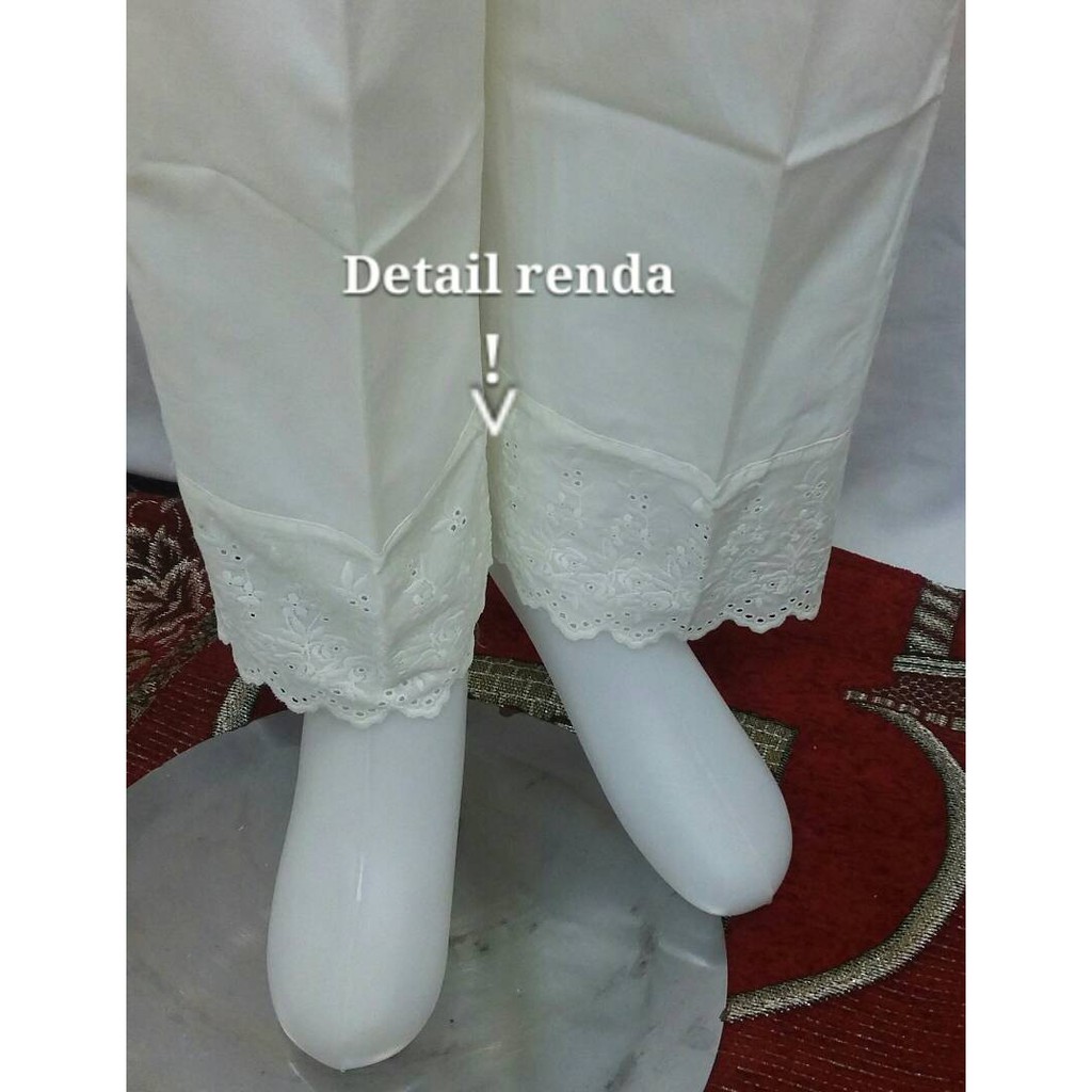 celana katun renda