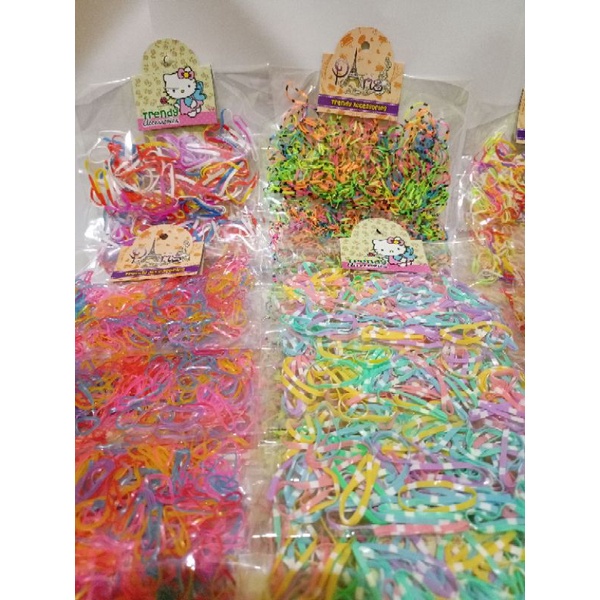 SATU RENTENG ( 6 BUNGKUS ) Karet Jepang Kuncir Rambut-1