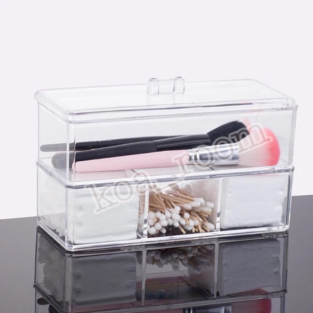 MULTI-LAYER ACRYLIC COSMETIC STORAGE BOX (Storage Box Multifungsi untuk kosmetik dan perhiasan)