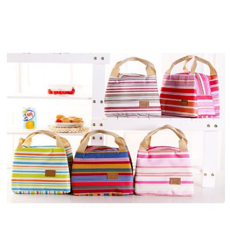 Lunch bag Cooler Bag Motif Salur Termurah