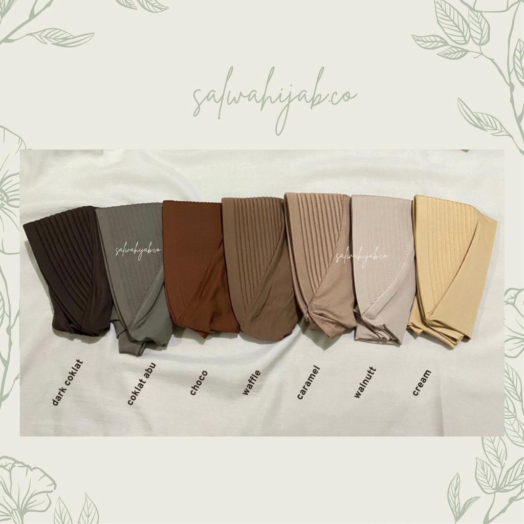 Bergo Jersey Premium / Hijab Sporty Pendek / Hijab Sporty Salur / Hijab Sport Instan