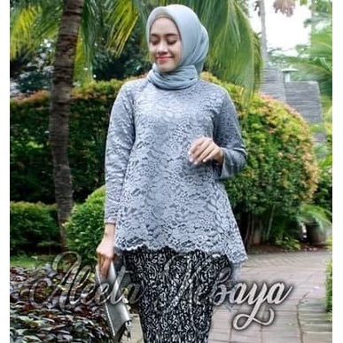 Jual Bisa Cod Atasan Kebaya Brukat Rinjani Atasan Kebaya Brokat