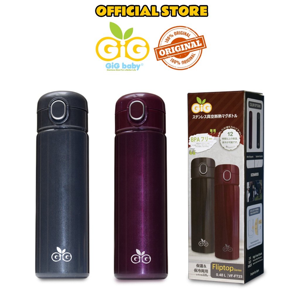 Termos GIG Baby Fliptop Vacuum Flask 480ml - VF-FT23/Tumbler / Stainless Steel