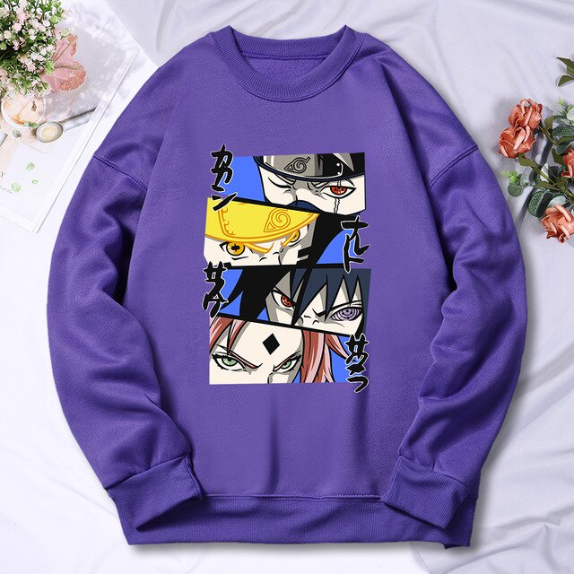 Sweater Basic Anime Naruto warning || Naruto warning Sweater Crewneck || Pria &amp; Wanita Sz M - L - XL