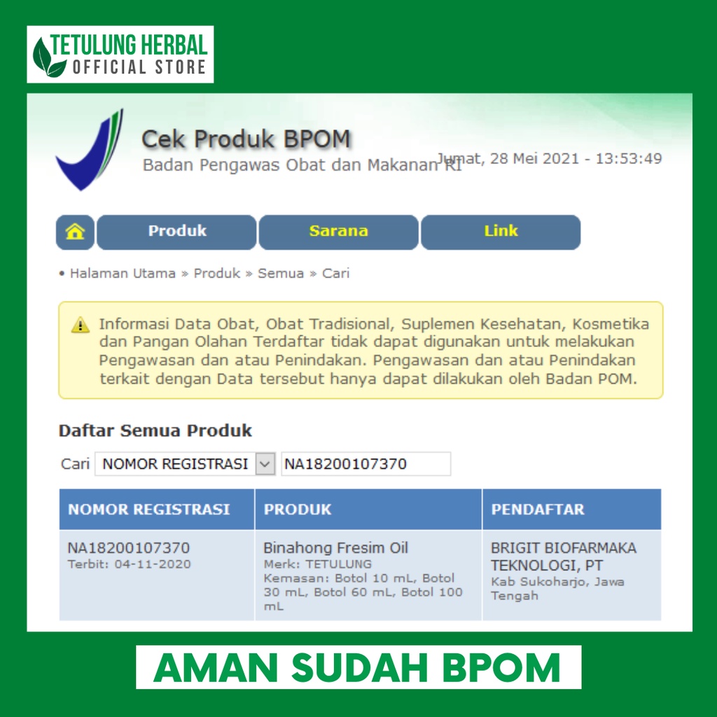 PAKET HEMAT 1 BOTOL KAPSUL BINAHONG DAN 1 FRESIM OIL 60ML UNTUK GATAL MENAHUN [SUDAH BPOM]