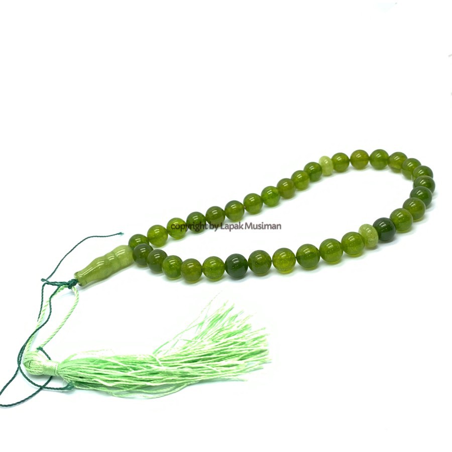 [Bayar di Tempat] Tasbih Batu Sungai Dareh Asli Natural 33 Butir 10MM