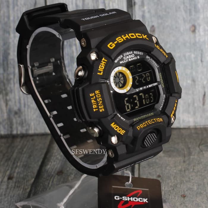 TERMURAH Jam tangan G Shock GW 9400 Rangeman Army Hitam Black Berkualitas