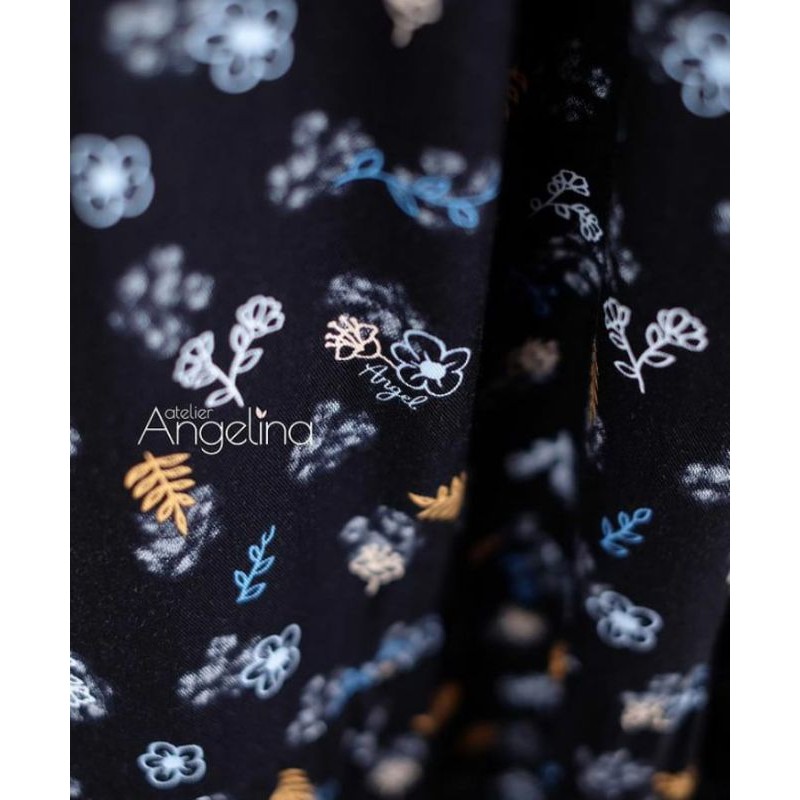 Baju wanita/gamis Atelier Angelina Bella dress Smokeyflo black size M