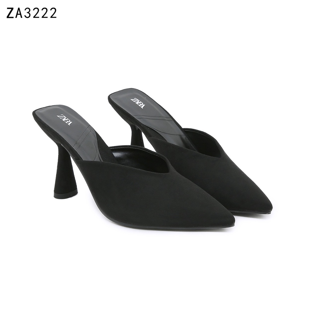 ZR Suede Pointed Toe Mules ZA3222