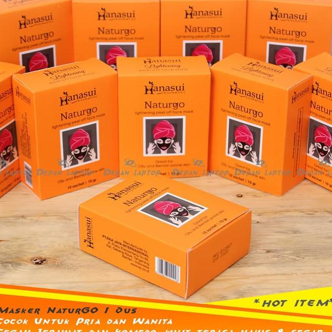 masker wajah Hanasui NaturGo 1 Dus Masker Hitam Pria Wanita 88-ahy-1