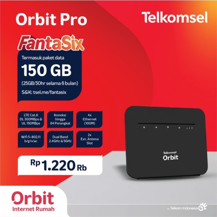 Modem Mifi Telkomsel Orbit Pro HKM281 4G CPE Router Wifi 2.4GHz 5GHz