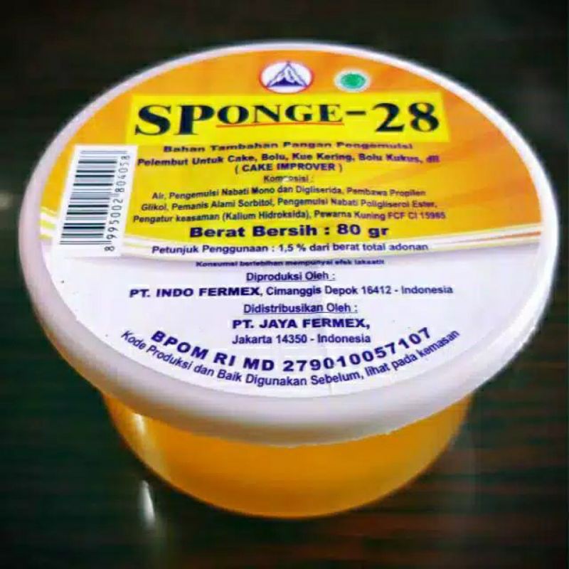 

sponge-28 cup 80gr / emulsifier (SP TBM ovalet)