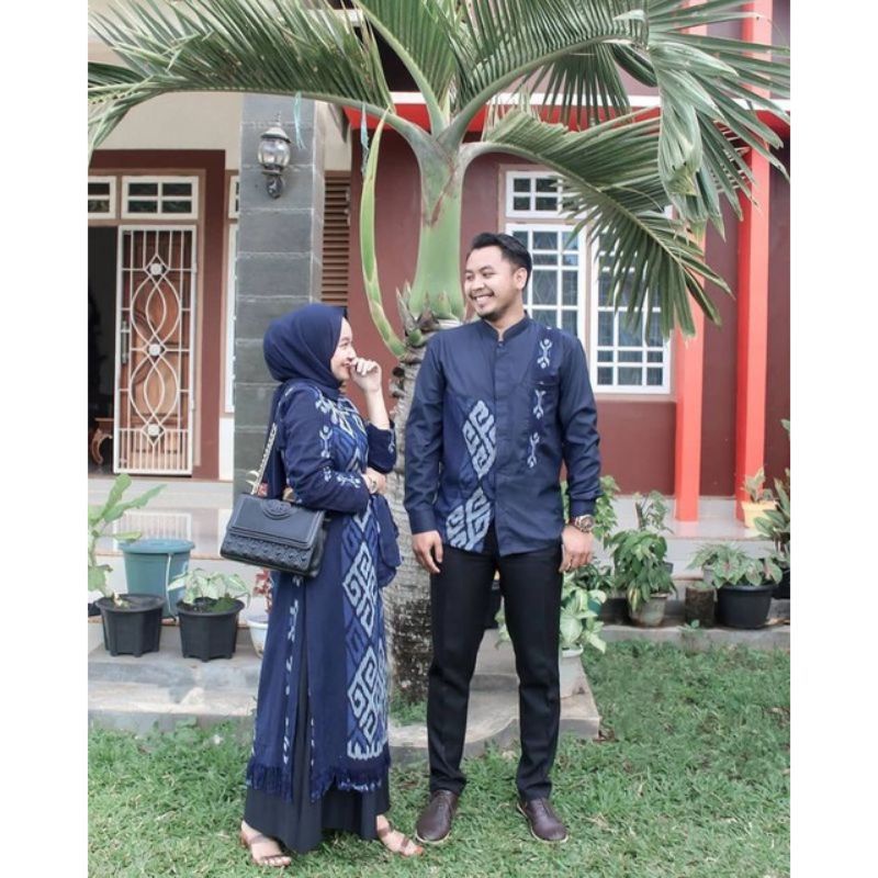 Baju tenun couple - baju tenun etnik - couple tenun -