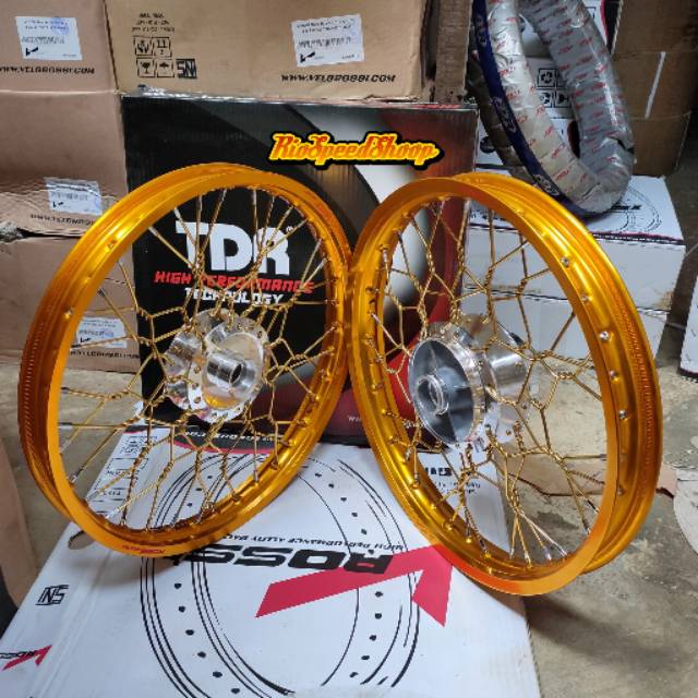 Velg SupraX 125 Double Disc JariJari Kepang Velg Gold