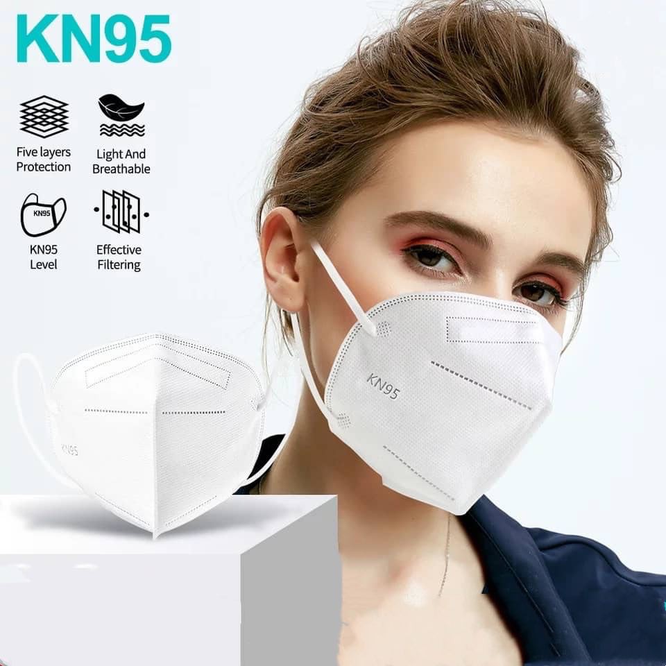 Mysterygirl - (50pcs) KN 95 5 ply disposable adult  face mask MASKER IMPORT IN READY STOK