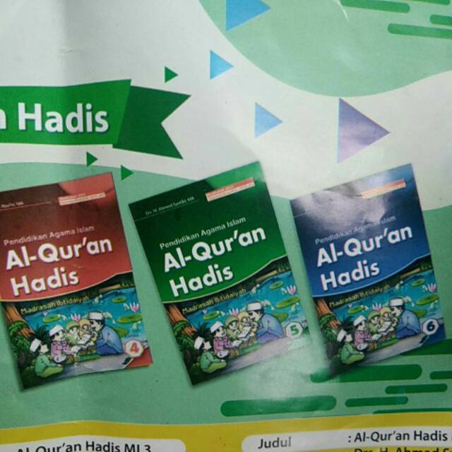 Buku Siswa Al Quran Hadis Kelas 1 2 3 4 5 6 Madrasah Ibtidaiyahmi