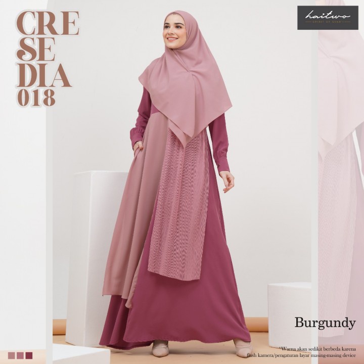 Gamis Syari Haitwo CRESEDIA 018 Fashion Muslim